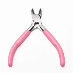 Precision Jewelry Making Pliers - Long Needle Round Nose Cutting Tool (Pink wire cutter)