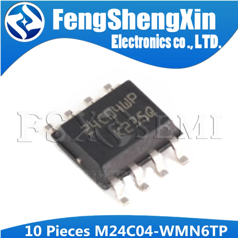 10 шт M24C04 WMN6TP SOP 8 24C04 24C04WP SOP8 16Kbit 8Kbit 4Kbit 2Kbit и 1Kbit Serial I2C Bus EEPROM IC|Интегральные схемы| |