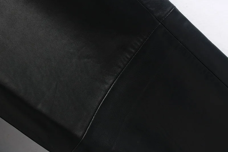 Женские черные брюки осень новые модные современные женские брюки из искусственной кожи