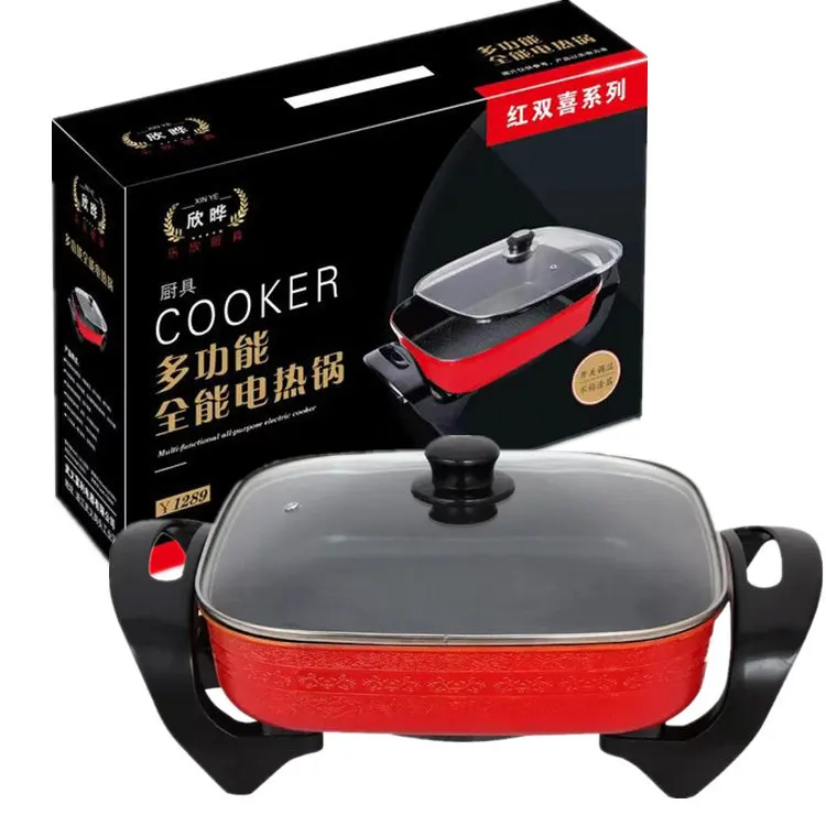 

Manufacturers Direct Selling DHS Multi-functional Electric Hot Pot Household si fang guo Gift Electric Hot Pot