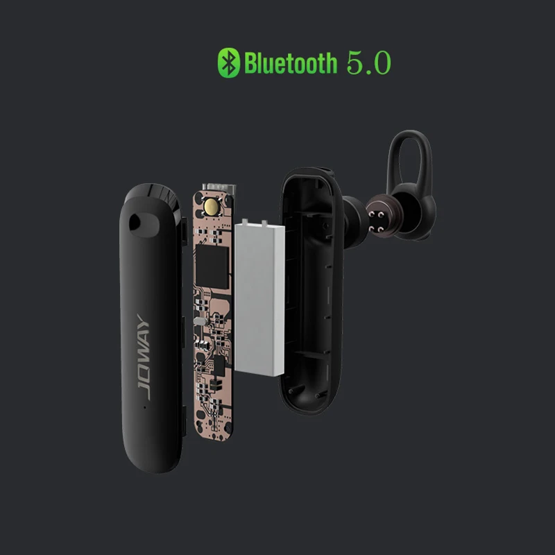 Оригинальные беспроводные наушники JOWAY H69, Bluetooth наушники, бизнес гарнитура, ушные крючки с микрофоном, шумоподавление, наушник