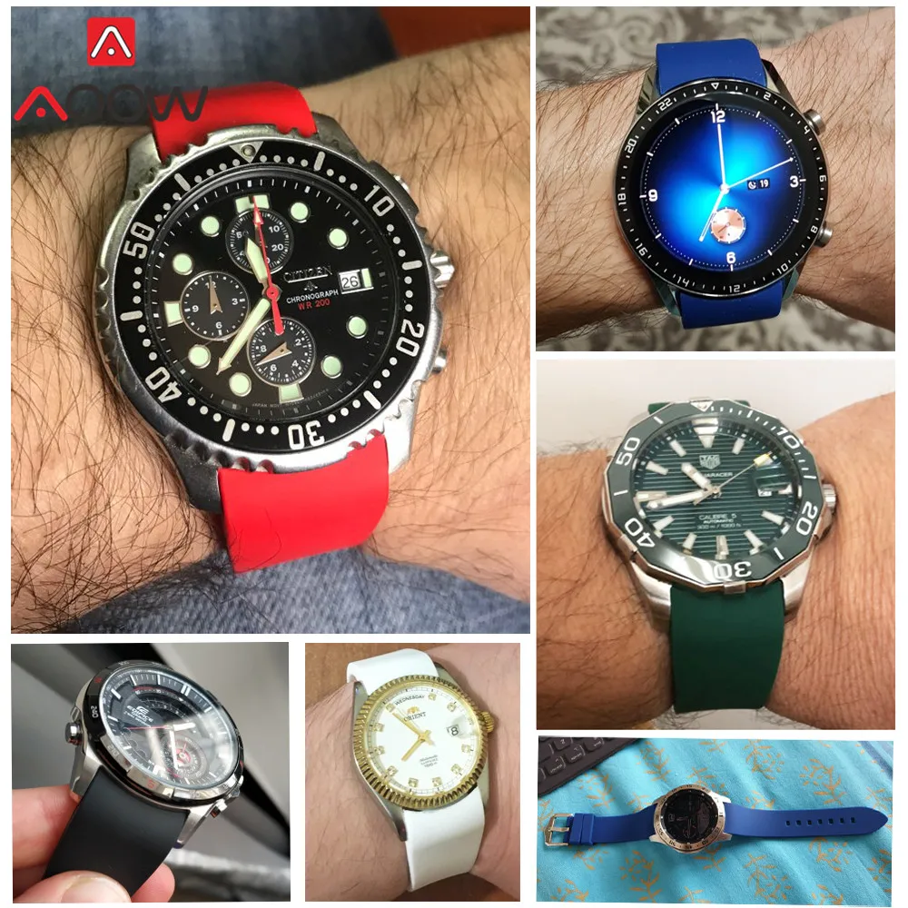 Versatile Waterproof Sport Silicone Watch Strap Replacement Bracelet