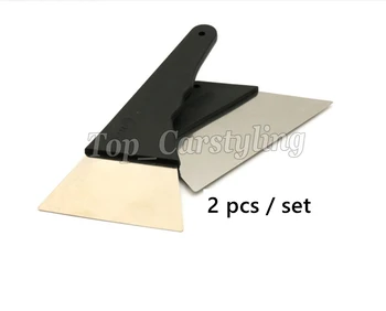 

30set /Lot Metal glue remove squeeze car wrap squeegee Spatulas 2 in one Tool PROTWRAPS