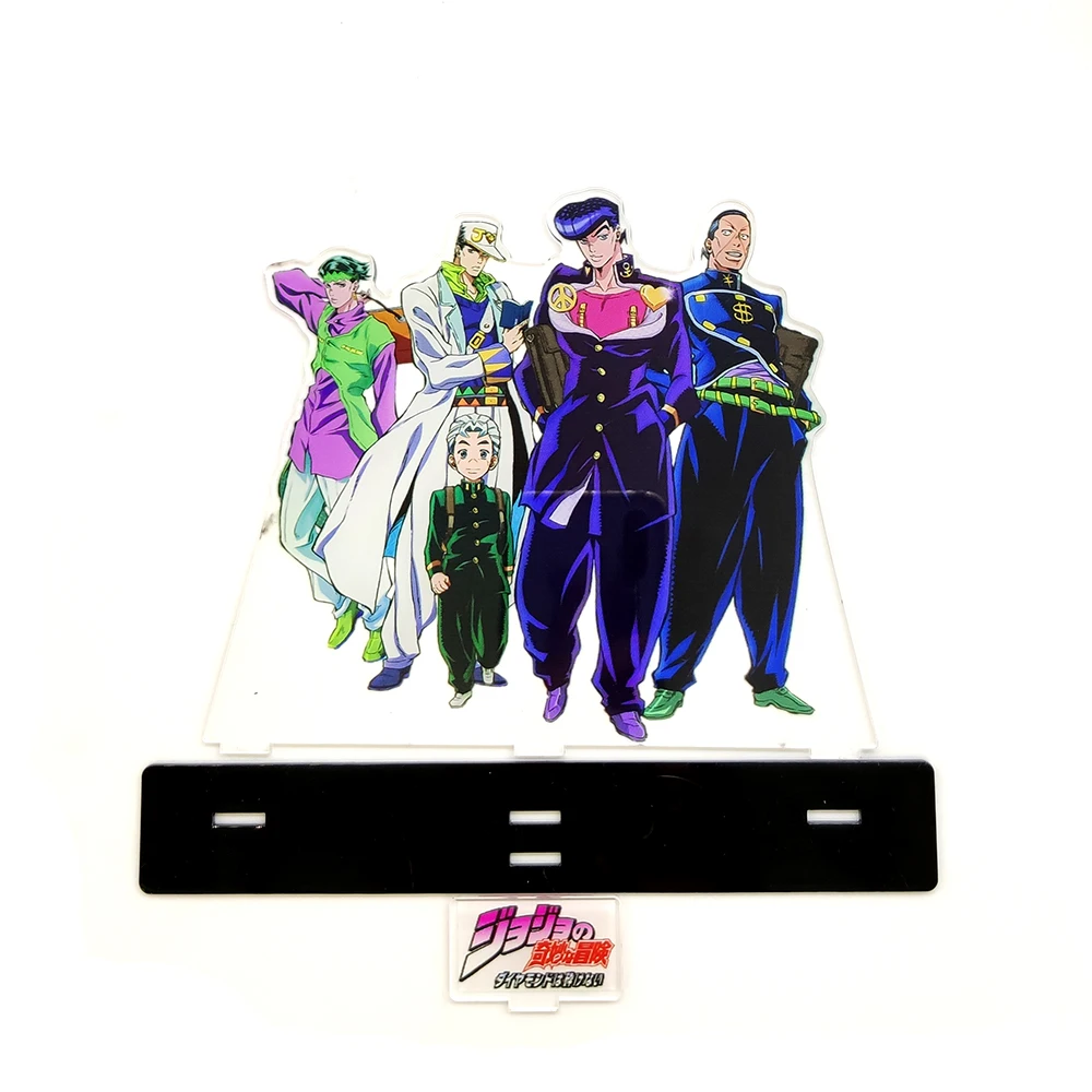 JOJO для невероятное приключение группа Josuke Коити Okuyasu группового семейного акриловая подставка фигурный модельный пластина держатель торт фигурки жениха и невесты; с рисунком из аниме
