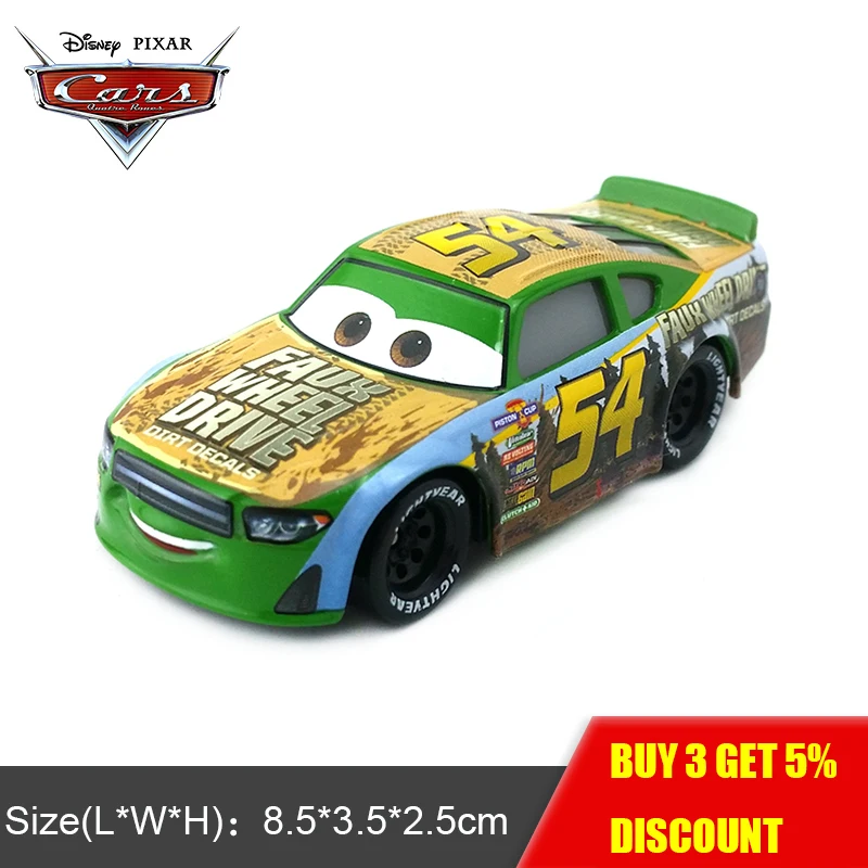 Disney "тачки 3 № 54 Tommy Highbanks 1:55 металлический литой автомобиль Развивающие игрушки модель автомобиля для мальчиков, для детей, подарок на день рождения