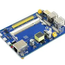 Waveshare компьютерный модуль IO Плата с функцией PoE, для Raspberry Pi CM3/CM3L/CM3+/CM3+ L