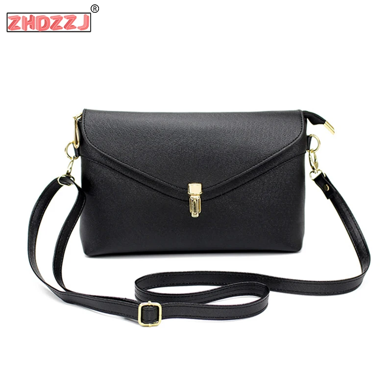 Однотонная маленькая сумка на плечо для женщин сумки-мессенджеры новая женская