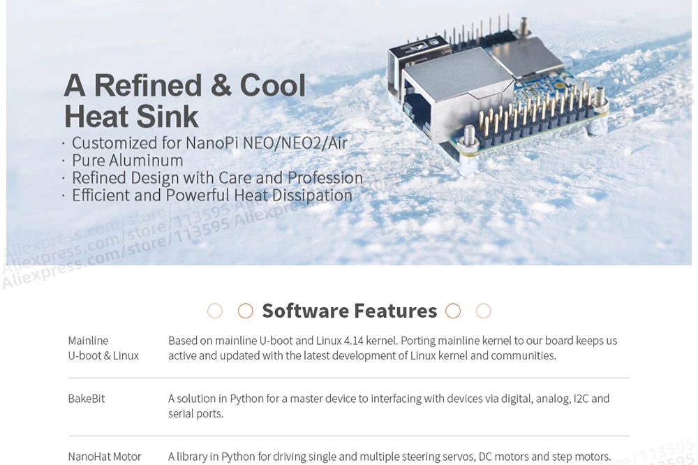 RealQvol FriendlyARM NanoPi NEO2 LTS 64 бит Cortex A53 макетная плата быстрее, чем Raspberry PI Orange Pi