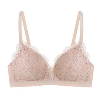 

Laides Floral Lace Bras Sexy Lingerie Beauty Back Lace Bralette Female Brassiere Wire Free Thin Underwear Push Up Bra