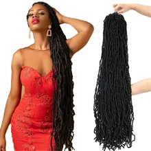 

Nu Locs Crochet Braid Hair 36Inch 160Gram Faux Locs Extension Synthetic Soft Goddess Braiding Dreadlocks Hair For Black Women