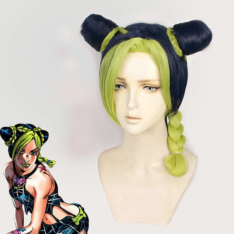 Jojo S Bizarre Adventure Jolyne Kujo Jolyne Cujoh Wig Cosplay Costume Heat Resistant Synthetic Hair Wigs Wig Cap Anime Costumes Aliexpress