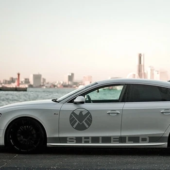 

Noizzy Agents of SHIELD Hawk Logo Avengers Car Auto Door Sticker Decal Waist Line Vinyl Body Automobile Tuning Car Styling