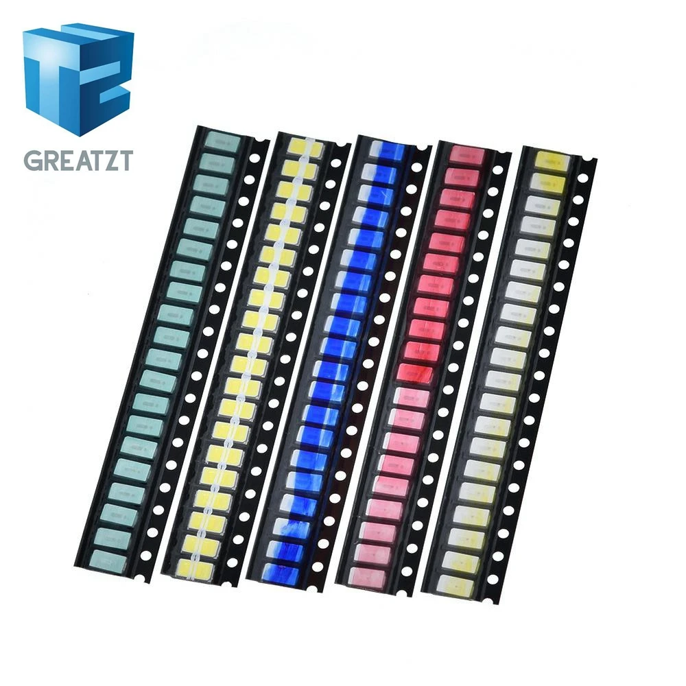 GREATZT 1 Beutel = 5 Farben x 20 Stück SMD 5730 5630 LED-Dioden-Sortiment-Set LED-Dioden-Kit Grün / Rot / Weiß / Blau / Gelb – Detail 4