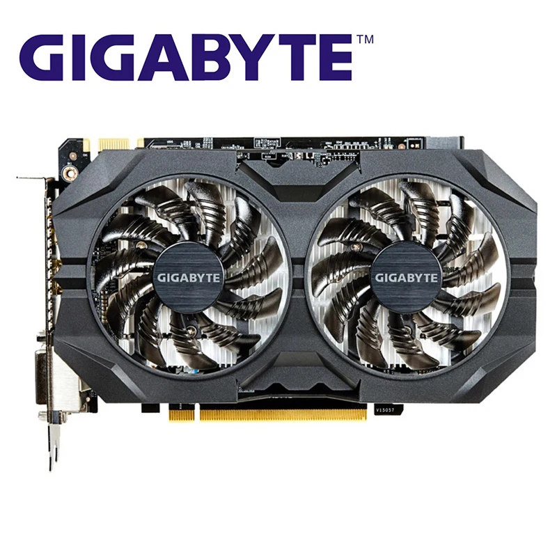 GIGABYTE оригинальные видеокарты GTX 950 2 Гб 128 бит GPU видеокарта для nVIDIA Geforce GTX950 PCI-E X16 карта видеокарты б/у