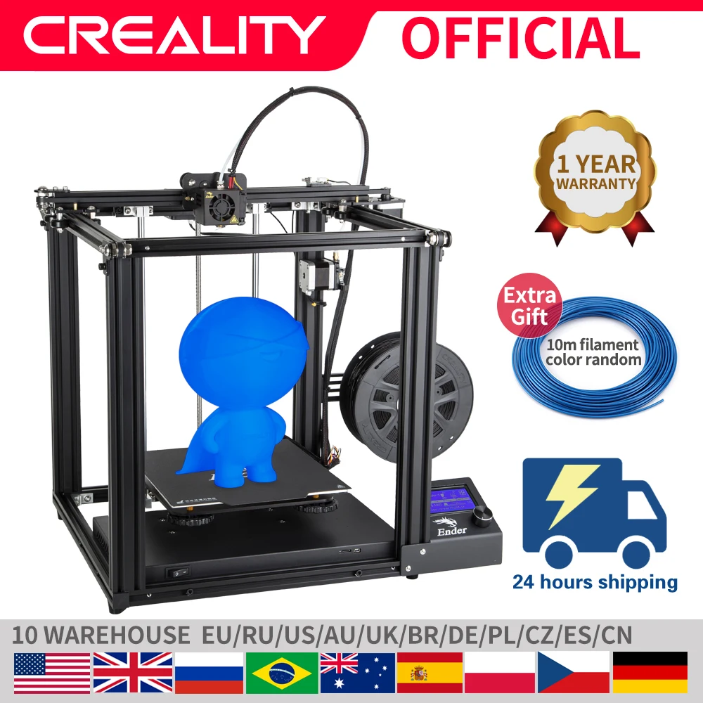 CREALITY 3D принтер Ender-5 с Landy стабильной мощностью V1.1.3 материнская плата магнитная