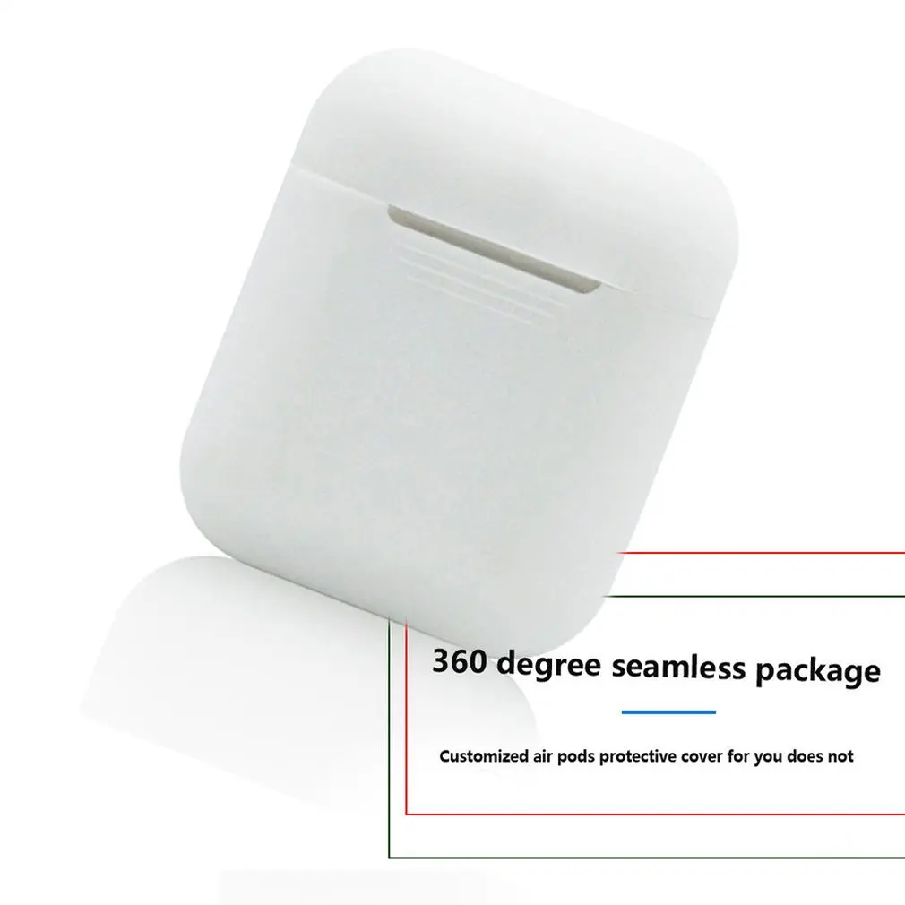 Мягкий силиконовый чехол для наушников Apple Airpods беспроводных Bluetooth Air Pods