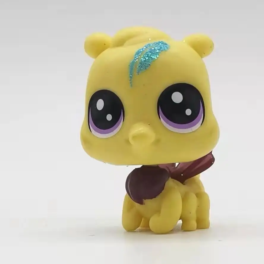 Шампанское Стоящий Лаки pet shop старый lps игрушки короткие волосы кошка колли такса спаниель большой Дэн игрушки для детей подарок - Цвет: Шампанское