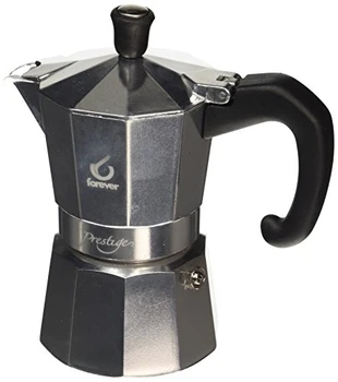 

Kaufgut Forever Miss Moka Prestige 2 Tazze, Alluminio