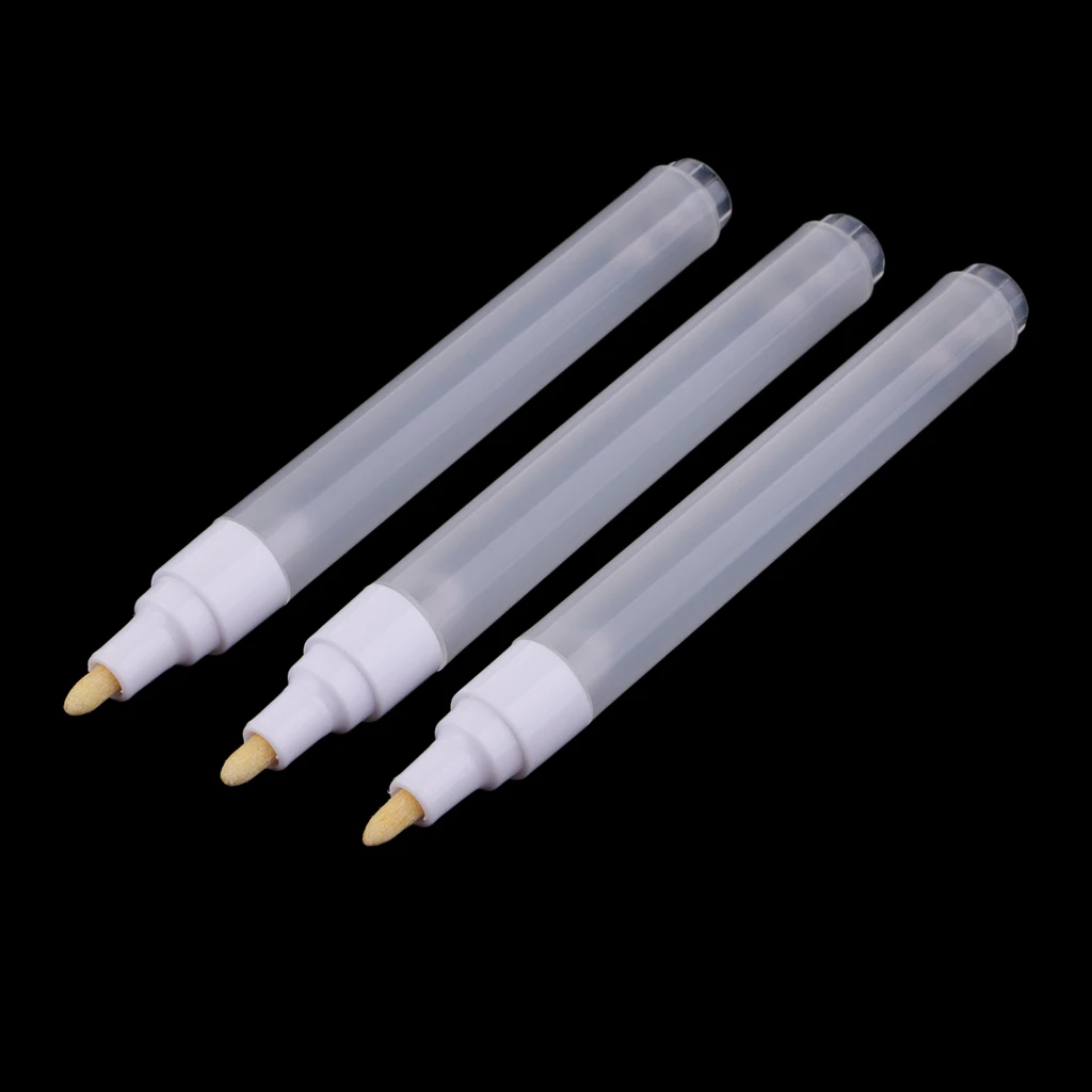 3pcs 4.5mm Plastic Medium Tips Colors Markers Pen Blank Tube Ink