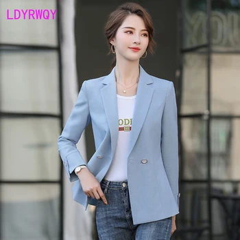 

2020 new spring and autumn Korean version of the ladies' short waist casual short suit