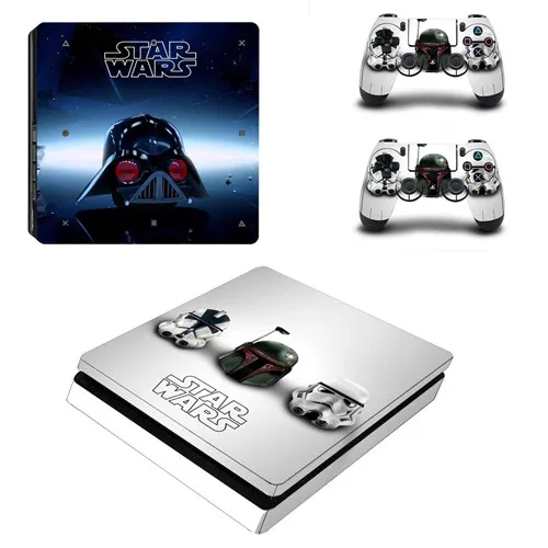 P4SQB0060 Star Wars полное покрытие лицевые панели PS4 тонкая кожа Виниловая наклейка, стикер для консоли Playstation 4 и контроллеров PS4 тонкий стикер кожи - Цвет: P4SQB0060