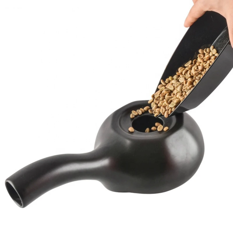 

Korean Style Homemade Coffee Roaster Pot Black Ceramic Coffee Roasting Machine Coffee Roaster Tools