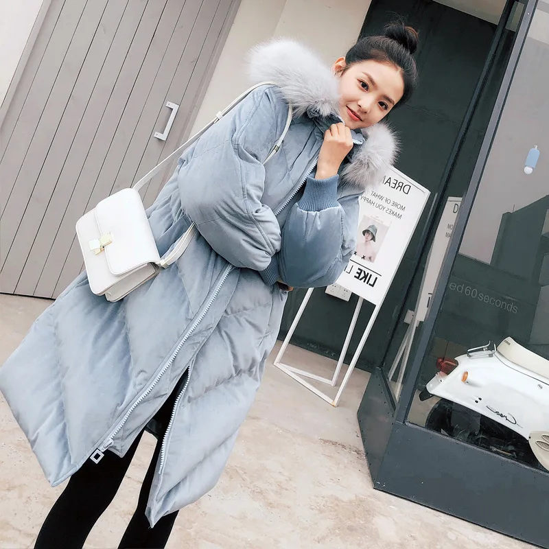 

Chapter Ronon Oversize Cotton-padded Clothes Women's Mid-length Winter Thick INS Cotton-padded Jacket Dongdaemun over-the-Knee d