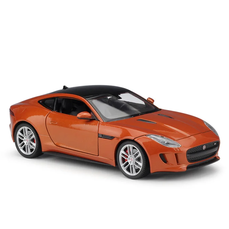 WELLY 1:24 JAGUAR F-type купе спортивный автомобиль моделирование сплав модель автомобиля ремесла украшение Коллекция игрушек инструменты подарок - Цвет: Оранжевый