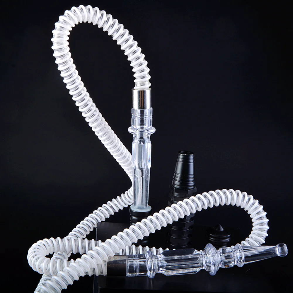 2PCS/Lot 1.5M Hookah Hose Acrylic Stem Nargile Shisha Pipe Waterpijp Sheesha Cachimbas Sisha Tuyau Chicha Narguile Accessories