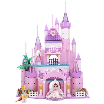 

Dream Girls Princess/Prince Series Enchanted Castle Palace Models Building Blocks Palace Building Bricks for Girls (500 PCS) New