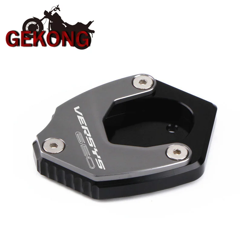 Motorcycle kickstand motorcycle kickstand pad motorcycle kickstand extender for versys650 2010 -