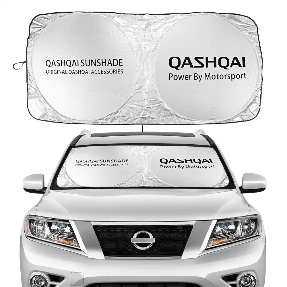 車のフロントガラス日よけ反射は フロントウィンドウバイザー日産キャシュカイj10 J11自動flodable Windowshadeアクセサリー フロントガラス日よけ Aliexpress