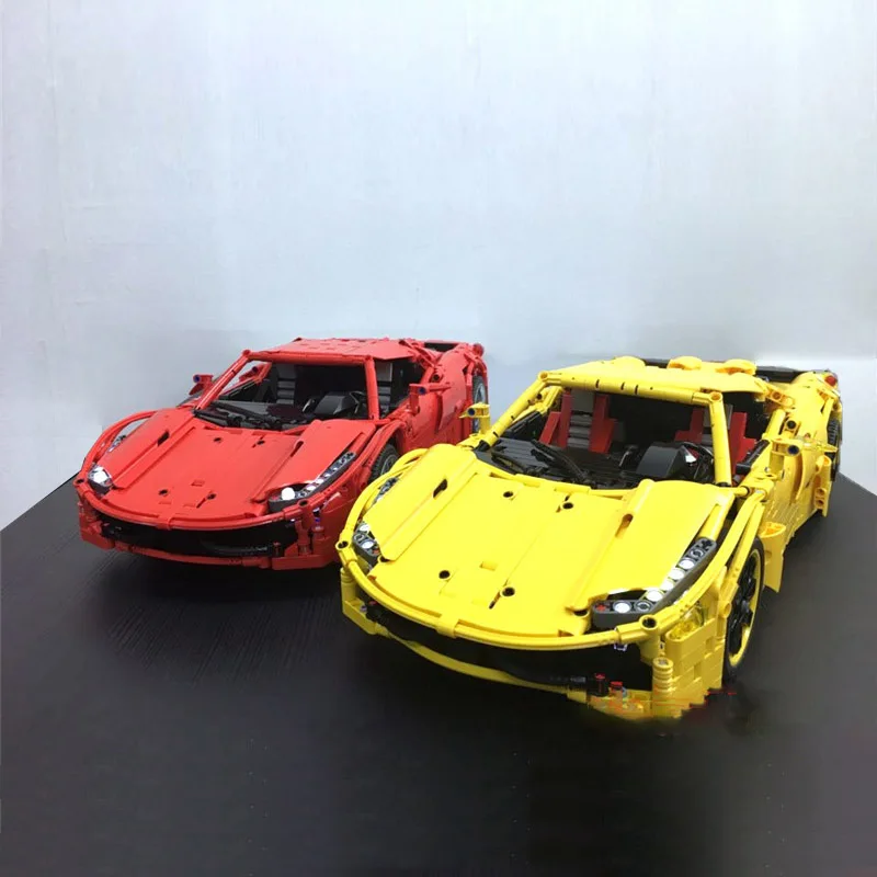 

2019 NEW MOC Motors Power Function Technic RC Super Sports Cars Vehicle legoing MOC-1767 Building Kits Blocks Bricks DIY Toys