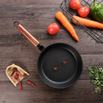 

24CM High Quality Hot Sale New Fashion Frying Pan Non-stick Cast Iron Pan Multi-function Wok with Lid