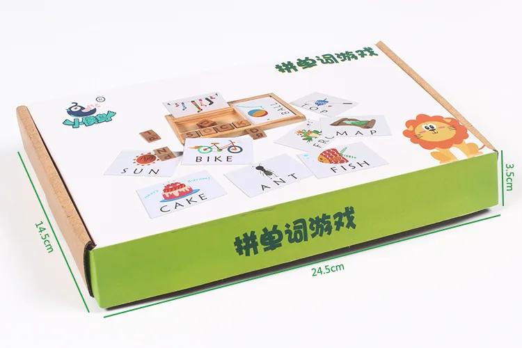 Деревянная игрушка, головоломка, орфографические слова, игра для детей, Ранние развивающие игрушки для детей, Обучающие деревянные игрушки, обучающая игрушка Монтессори