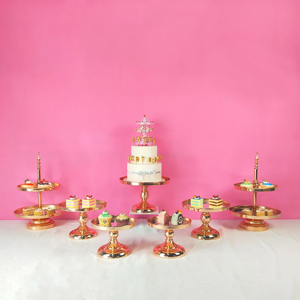 5 шт. подставка для торта с золотым кристаллом|Стойки| |