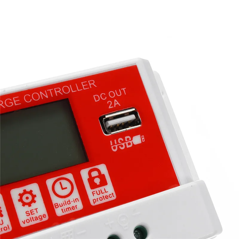 30A 12 В/24 В автоматический Солнечный контроллер заряда с ЖК-дисплеем PWM USB солнечная панель регулятор заряда Горячая Распродажа