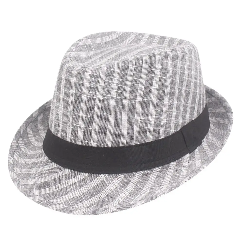 Мужская летняя пляжная шляпа джаз жесткий Fedoras Панамы, федоры шляпа гангстеров Кепка#3S17