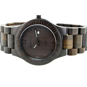 

USA WarehouseBEWELL High-quality Brand Fashion Wood Quartz Watch Water-resistant Luminous Men Women Zebrano Wooden Casual Wris