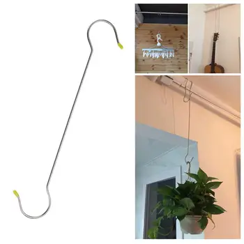 

Stainless Steel S Shaped Hanging Hooks For Kitchen Bathroom Garlands Hanger Storage Holders Organizer