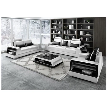 

Genuine leather 1+2+3 sectional sofa Custom made top quality living room furniture living room sofa set leather sofa
