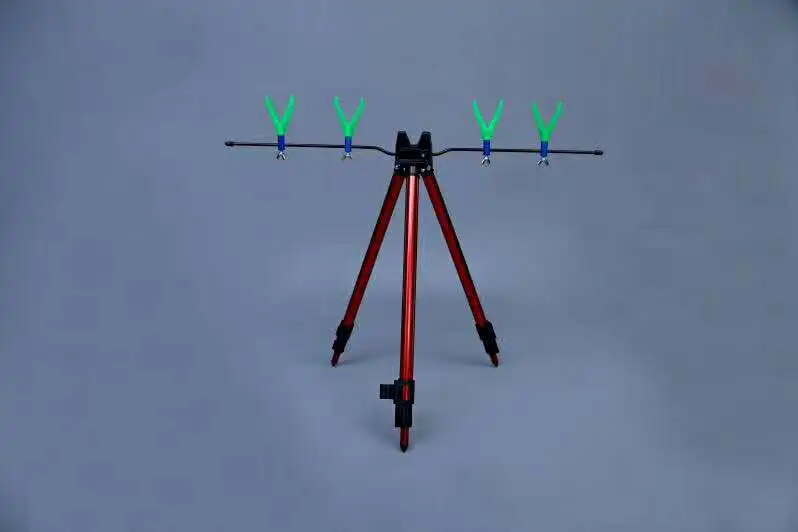 

Library Fishing Sea Fishing Rod Alarm 4-Head 1.2 M Retractable Aluminium Alloy Tripod