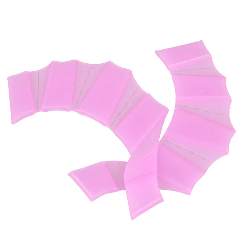MrYSilicone Swim Gear Fins Hand Web Flippers Silicone Training 1 Pair Gloves Women Men Kids webbed gloves for swimming