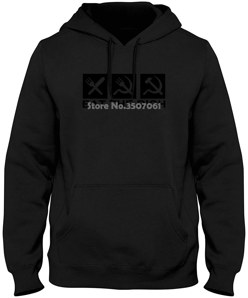 

Eat The Rich Logo Mens Communist Communism Anti Capitalist Capitalism 2019 Newest Fashion Hoodies & Sweatshirts