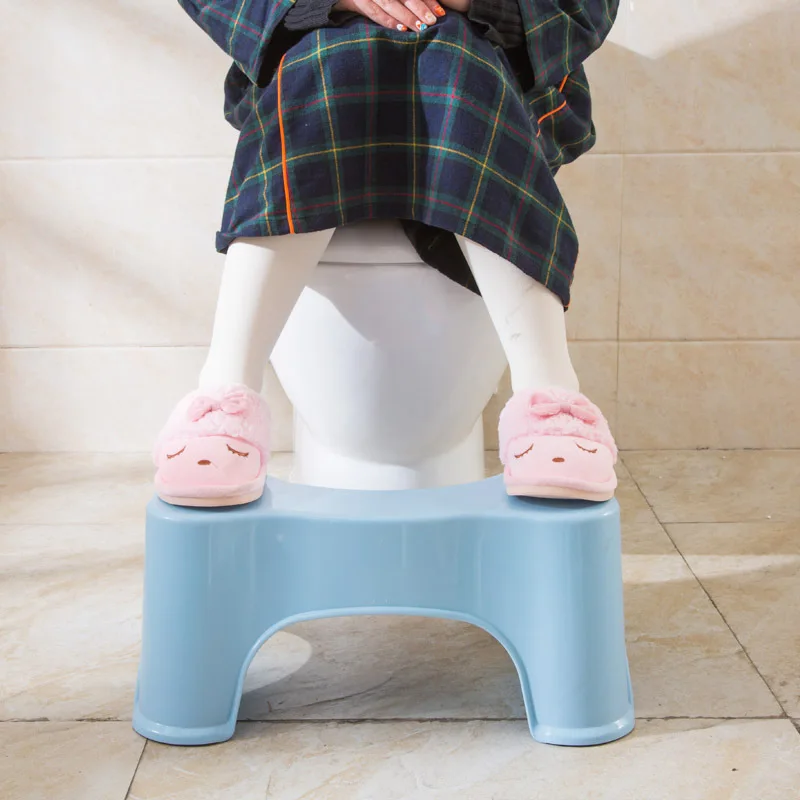 

Toilet Squatting Stool Non-slip Home Bathroom Thickened Plastic Bench for Children Kids Squat Stool 3 Colors