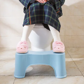 

Toilet Squatting Stool Non-slip Home Bathroom Thickened Plastic Bench for Children Kids Squat Stool 3 Colors