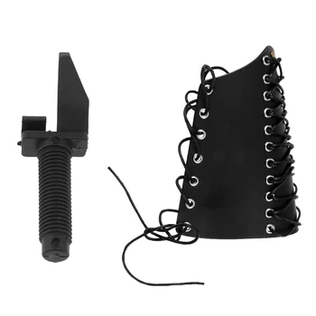 

Archery Traditional Recurve Bow Lace-up Arm Guard Arm Protective Gear Arm Protector with Arrow Rest Hunting for Left Right Hand