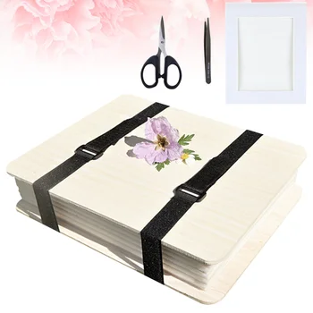 

DIY Plant Specimens Hand-Made Dry Flower Press Board Funny Small Tools for Home (with the Pouch)