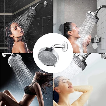 

High-pressure shower heads five settings of shower heads, with adjustable metal swivel ball joints bathroom Accessories gift