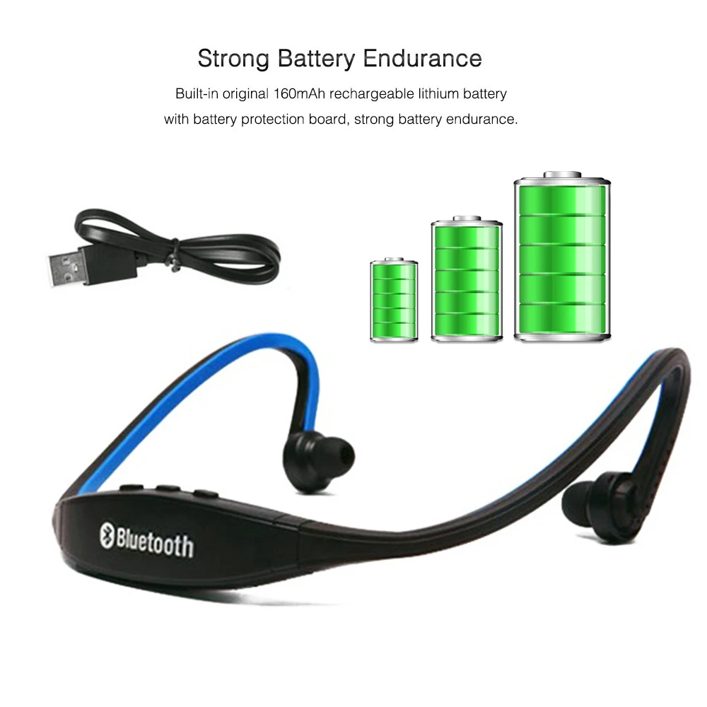 S9 Bluetooth наушники беспроводные Спортивные Bluetooth наушники Поддержка TF/SD карты микрофон для iPhone huawei XiaoMi телефон
